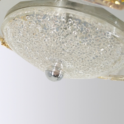 Spiral Ceiling Chandelier Modern Crystal LED Chrome Suspension Pendant Light for Living Room in Warm/2 Color Light