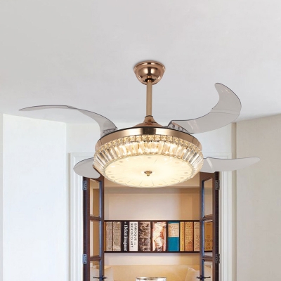 White Glass Drum Semi Flush Light Fixture Modern Led Gold Ceiling