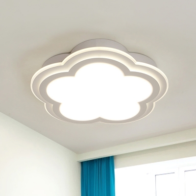 16 19 5 23 W Acrylic Cloud Shape Ceiling Light Simple Led White Flush Mount Lamp In Warm Third Gear Beautifulhalo Com - Cloud Shape Ceiling Lamp