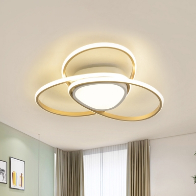 Nordic LED Flush Mount Lamp with Acrylic Shade 18