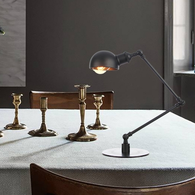 1 Light Dining Room Table Lighting Industrial Style Black/Brass Finish 4