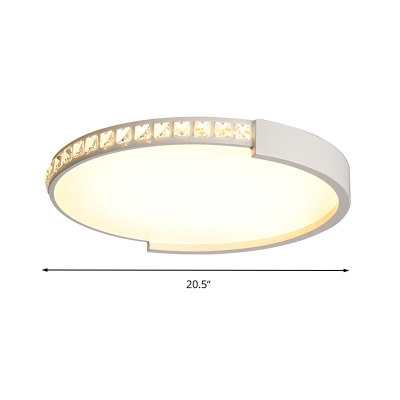 White Round Ceiling Lamp 16.5