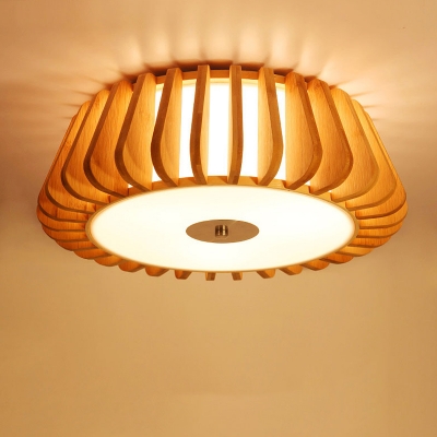 Nordic Style Circular Flush Lighting 3 Bulbs 19.5