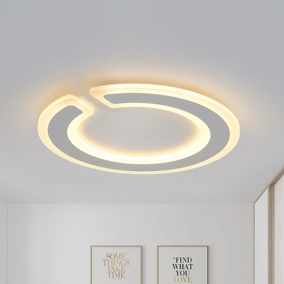 Simple Style Gap Round Ceiling Lamp 16.5