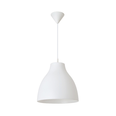 Domed Pendant Light Modern Acrylic 1 Head White Ceiling Suspension Lamp, 9
