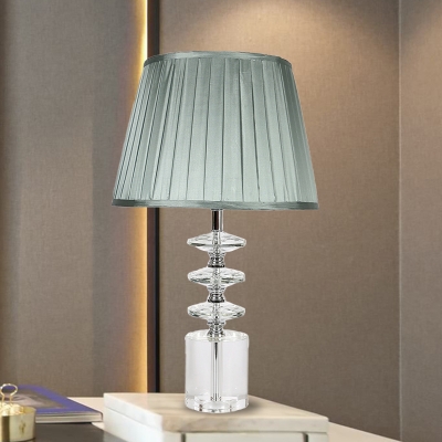 K9 Crystal Blue Table Light Cone Single, Blue Table Lamps For Bedroom