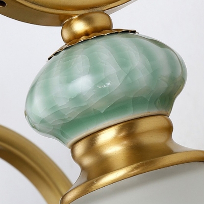 Bowl Bathroom Wall Sconce Lighting Traditional Metal 2/3 Bulbs Brass Wall Mounted Vanity Light