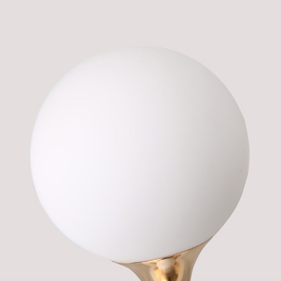 Modo Chandelier Lighting with Burst Design Multi Light Milky Glass Modern Pendant Light in Gold