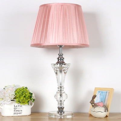 Tapered Beveled Crystal Night Lamp, Tapered Crystal Table Lamp