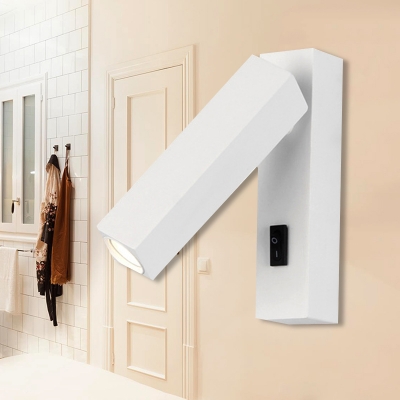 Adjustable Linear Wall Mount Reading Light Metal Led Modern Wall Lighting with Switch