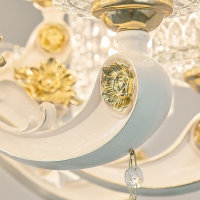 Cylinder Crystal Hanging Chandelier Modern 10 Lights Brushed Brass Pendant Lighting Fixture