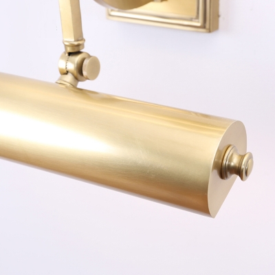 Gold/Black 2 Bulbs Vanity Lighting Traditional Metal Bar Sconce Light Fixture for Bathroom