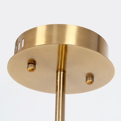 Gold Loop Hanging Chandelier Postmodern 8 Heads Metal Pendant Light Fixture, Warm/White Light