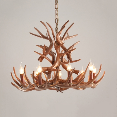 Antler Ceiling Chandelier Farmhouse 9 Heads 23