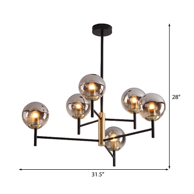 Global Chandelier Lighting 2 Tiers White Glass Mid Century Modern Hanging Light in Satin Brass
