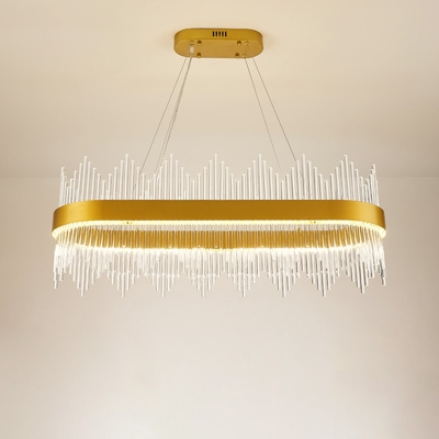 Ceiling Chandelier Crystal Led, Oblong Shaped Chandeliers