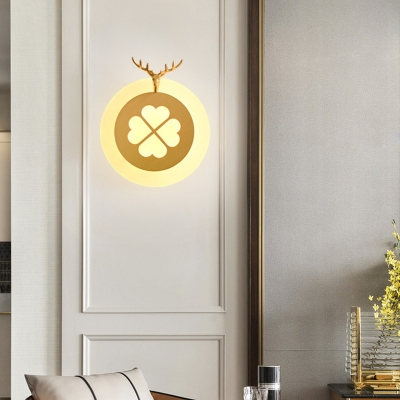 Elk Living Room Sconce Light Tradition Metal LED Brass/Black Wall Lighting Fixture
