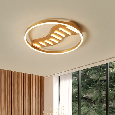 Linear Acrylic Ceiling Lamp Simple Style Gold 19.5