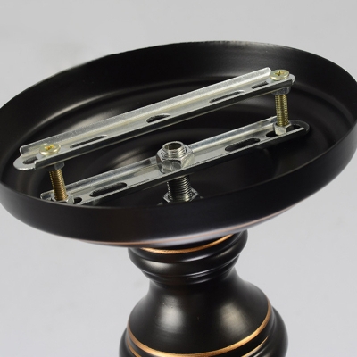 Black Cylinder Hanging Ceiling Light Simple Style 6/8 Heads Rectangular-Cut Crystal Chandelier Light