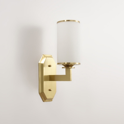 Metal Armed Wall Lighting Modernism 1 Head Gold Sconce Light Fixture for Living Room