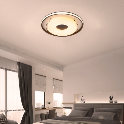 Round Acrylic Ceiling Lamp Modern White 16