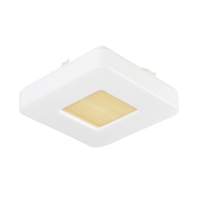 Square Ceiling Light Fixture Simple Style Acrylic White 8