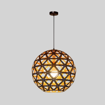 Globe Hanging Lamp Contemporary Metal 12