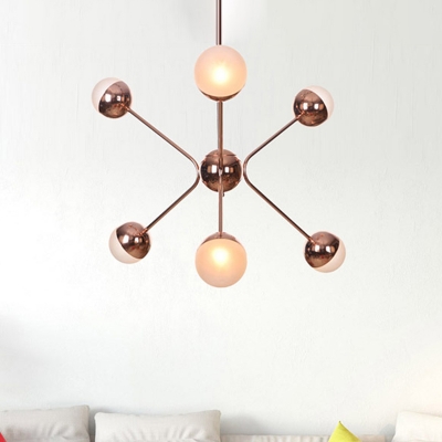 Amber Glass Bubble Chandelier Light, Contemporary Amber Glass Chandeliers Uk