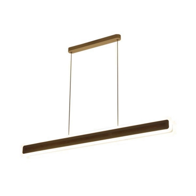 Linear Acrylic Hanging Light Kit Modern White 23.5