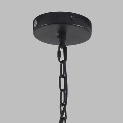 Single Iron Hanging Pendant Simplicity Black Bird Cage Suspended Lighting Fixture