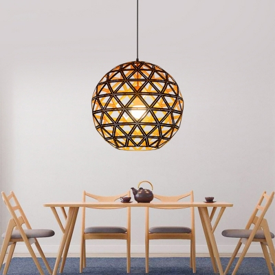Globe Hanging Lamp Contemporary Metal 12