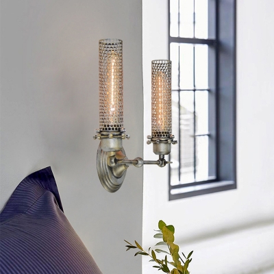 Tube Metal Wall Mounted Light Industrial Style 1/2 Lights Dining Room Sconce Lamp in Bronze