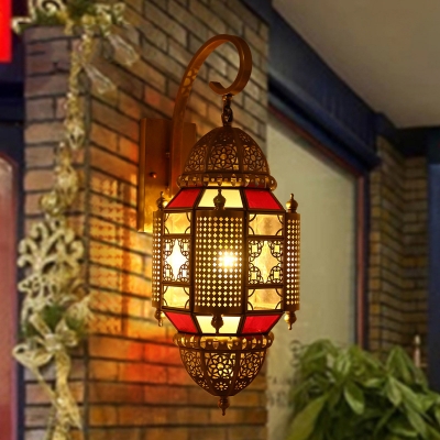 Metal Brass Wall Lighting Incense Burner Shape 1 Head Traditional Wall Sconce Lamp for Corridor