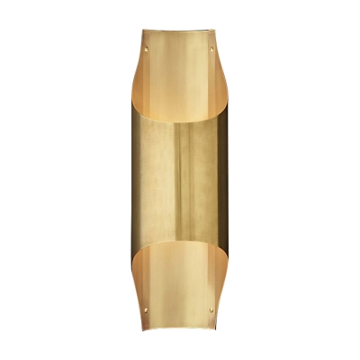 Metal Cylindrical Wall Lamp Modern 1 Bulb Brass Sconce Light Fixture for living Room