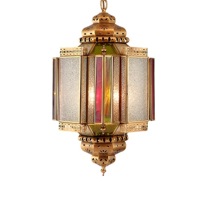 Urn Restaurant Chandelier Lighting Art Deco Metal 4 Heads Brass Hanging Ceiling Light