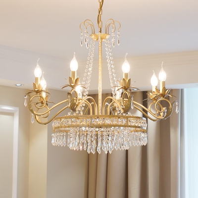 Crystal Gold Chandelier Circular 4 8, 4 Types Of Chandeliers Styles