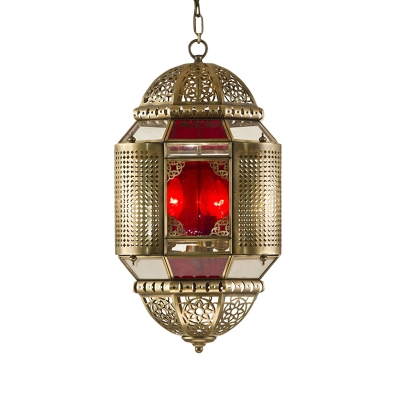Incense Burner Restaurant Hanging Lighting Traditional Metal3 Bulbs Brass Chandelier Lamp