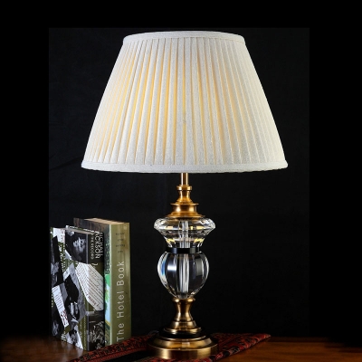 Barrel Bedroom Table Light Retro, Glass Prism Table Lamp Shade