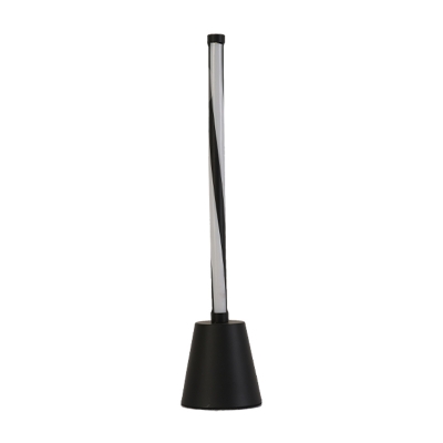 Contemporary LED Task Lighting Black/White Cylinder Small Desk Lamp with Metal Shade in White/Warm Light