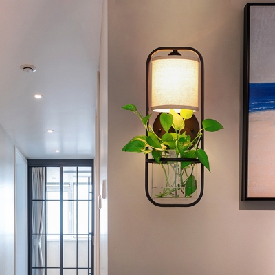 Black/White Wall Lamp Bathroom LED Wall Light Bedroom Living Room Wall Sconce 