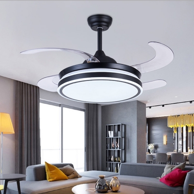Modern Drum Ceiling Fan Lamp 36