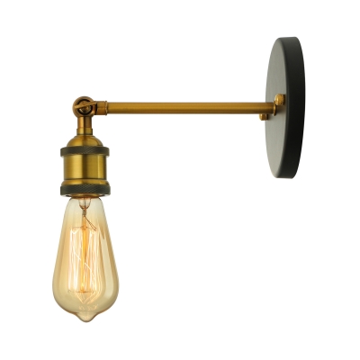 Vintage Single Socket 1 Light Edison Bulb LED Wall Sconce Light