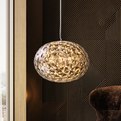 Globe Bedside Ceiling Lighting Acrylic LED Modernism Hanging Lamp Fixture, 10