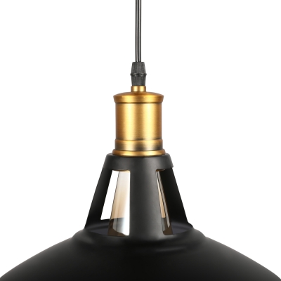 Industrial Retro Barn Single Pendant Light in Black for Farmhouse Kitchen Island Restaurant
