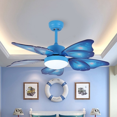 Kids Butterfly Wing Semi Flush Mounted Light 42