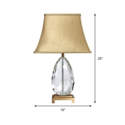 Wide Flare Task Lighting Contemporary Fabric 1 Bulb 22