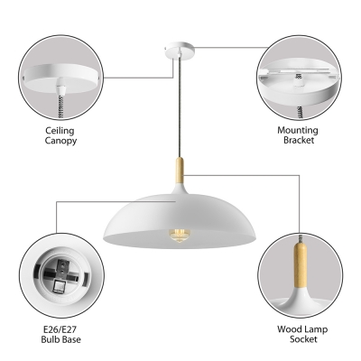 Modern Style Lighting White LED Pendant Light Ceiling Light Fixtures