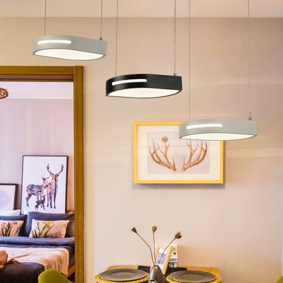 Leaf Metallic Ceiling Light Fixture Modern 3 Lights White and Black Cluster Pendant Lamp