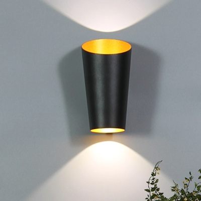 White/Black Cylinder Wall Light Fixture Modernism LED Aluminum Wall Mount Sconce for Bedside