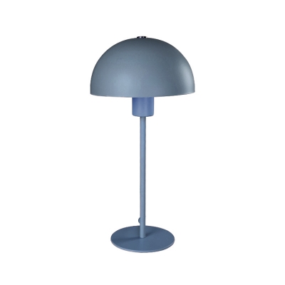 Hemisphere Task Lighting Modernist Metal 1 Head Blue Night Table Lamp for Bedroom